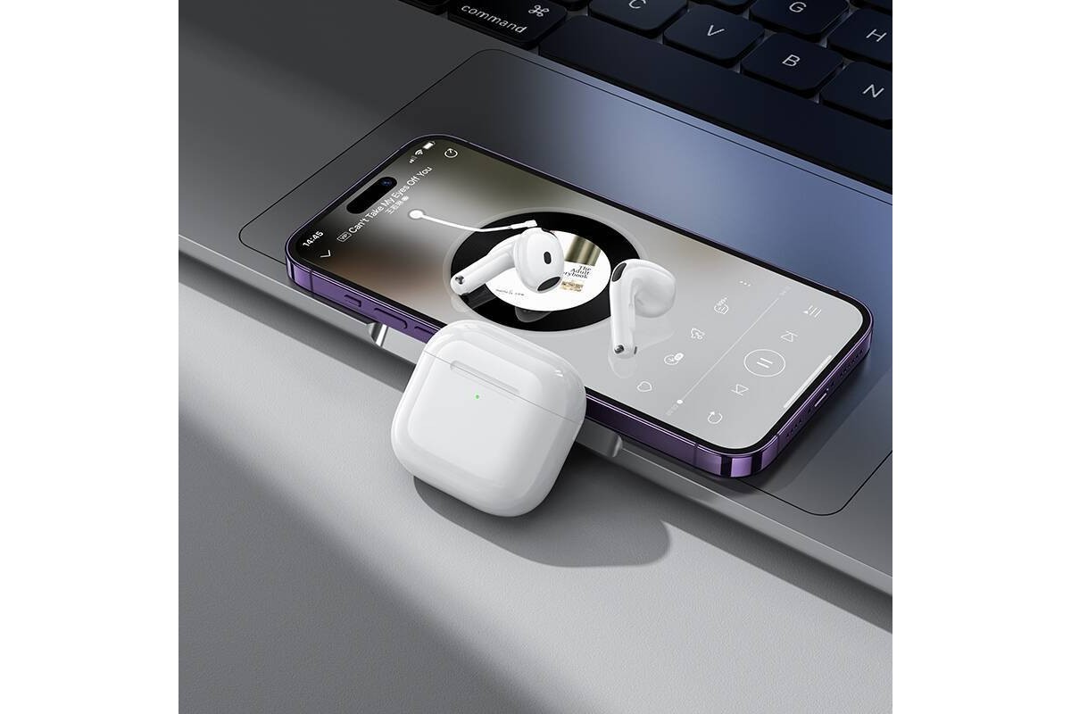 Наушники вакуумные беспроводные HOCO EW84 True wireless stereo headset (белый)