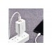 Сетевое зарядное устройство USB 2400mAh + кабель micro USB BOROFONE BA21A Sharp single port  QC3.0 charger set белый