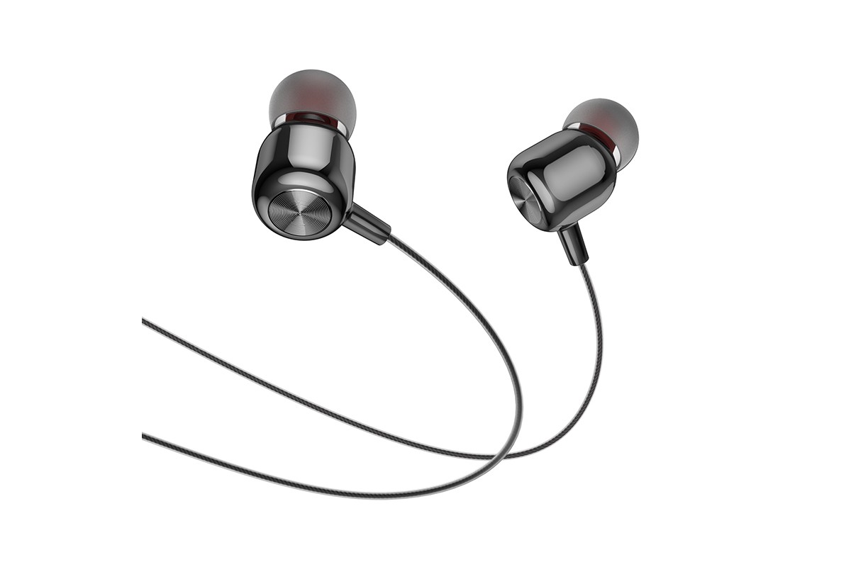 Наушники HOCO M87 String wired earphones with with microphone черная