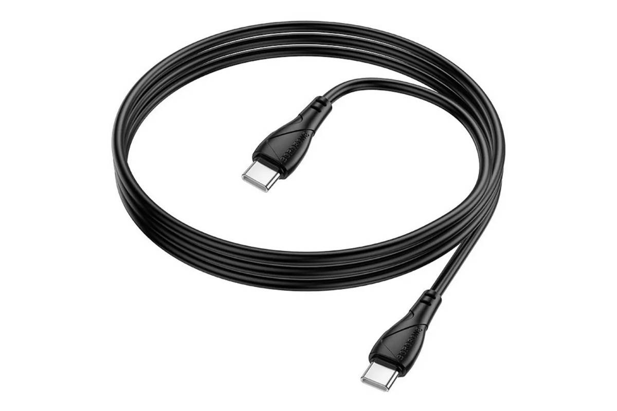 Кабель USB Type-C - USB Type-C BOROFONE BX121/ 1m/ 60W/ черный