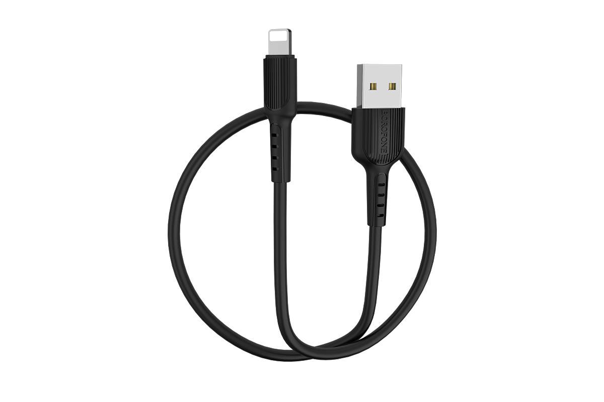 Кабель для iPhone BOROFONE BX16 Easy charging cable for Lightning 1м черный