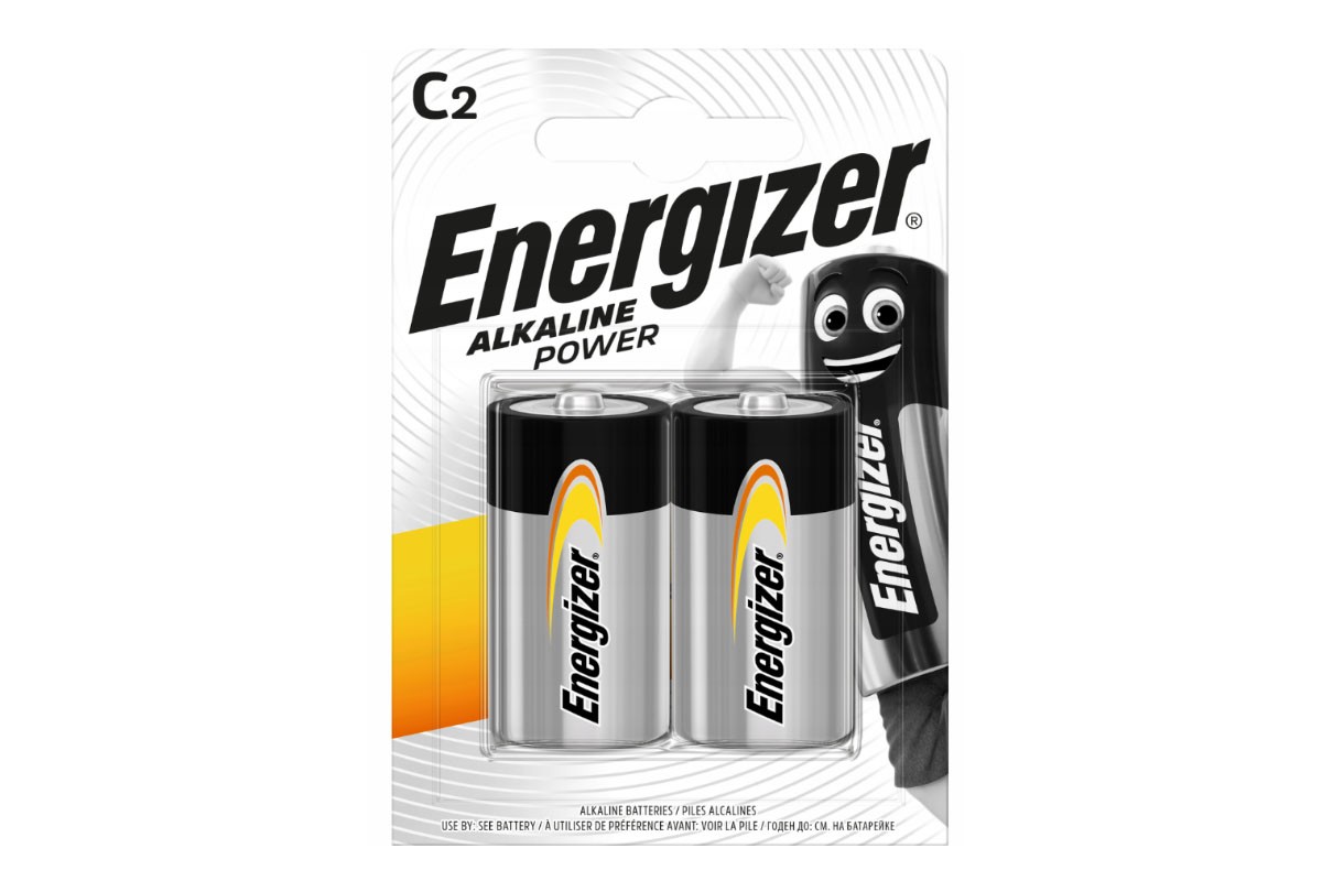 Батарейка алкалиновая Energizer LR14/2BL Alkaline Power (цена за блистер 2 шт)