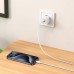 Сетевое зарядное устройство USB + USB-C HOCO C147A Charm PD20W+QC3.0 (белый)