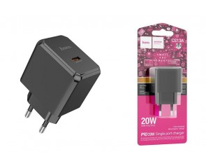 Сетевое зарядное устройство USB-C HOCO CS13A Ocean single port (один порт)PD20W (черный)