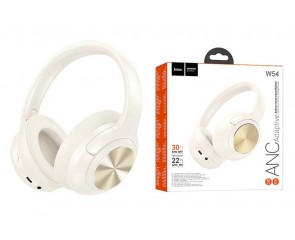 Наушники мониторные беспроводные HOCO W54 Young ANC BT headphones (цвет топленое молоко) с шумоподавлением