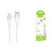 Кабель USB - USB Type-C HOCO X109 Energy silicone (белый) 1м силиконовый