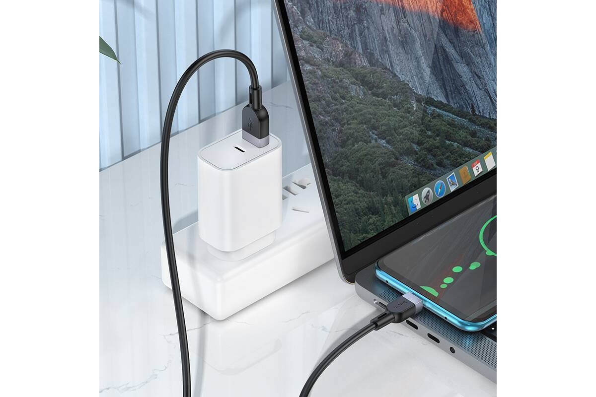 Кабель USB - USB Type-C HOCO X109 Energy silicone (белый) 1м силиконовый