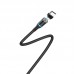 Кабель USB micro USB BOROFONE BU16 Skill magnetic charging cable (черный) 1 метр