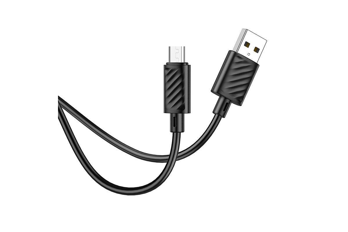 Кабель USB - MicroUSB HOCO X88 (черный) 2м
