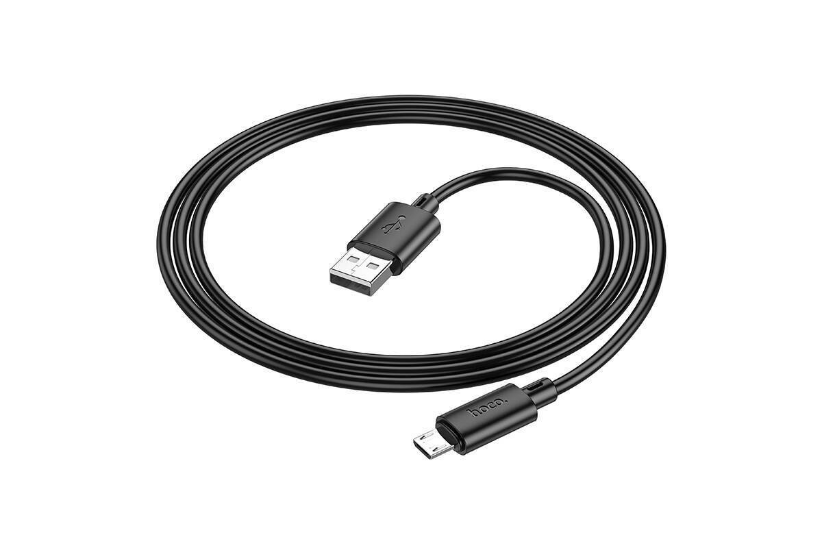 Кабель USB - MicroUSB HOCO X88 (черный) 2м