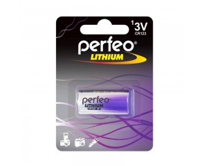 Батарейка алкалиновая литиевая Perfeo CR123/1BL Lithium цена за блистер 1 шт