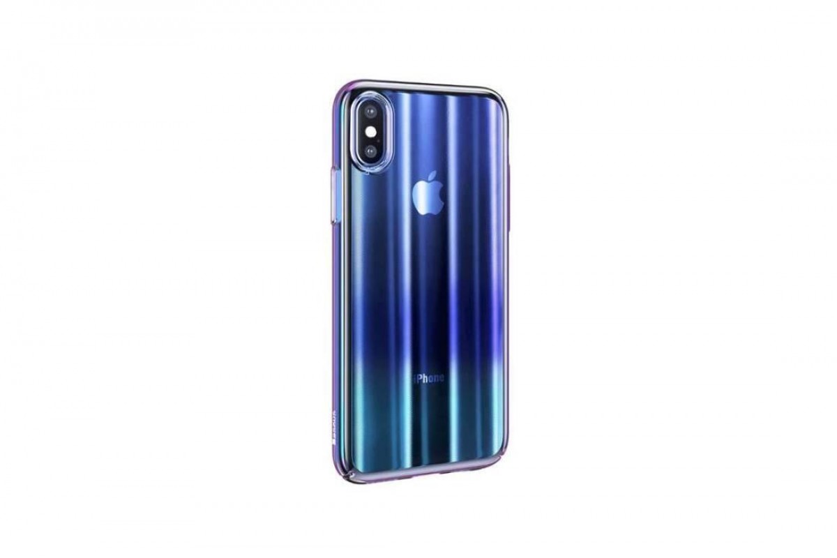 Чехол пластиковый для Apple iPhone XS Max Baseus Aurora (синий)