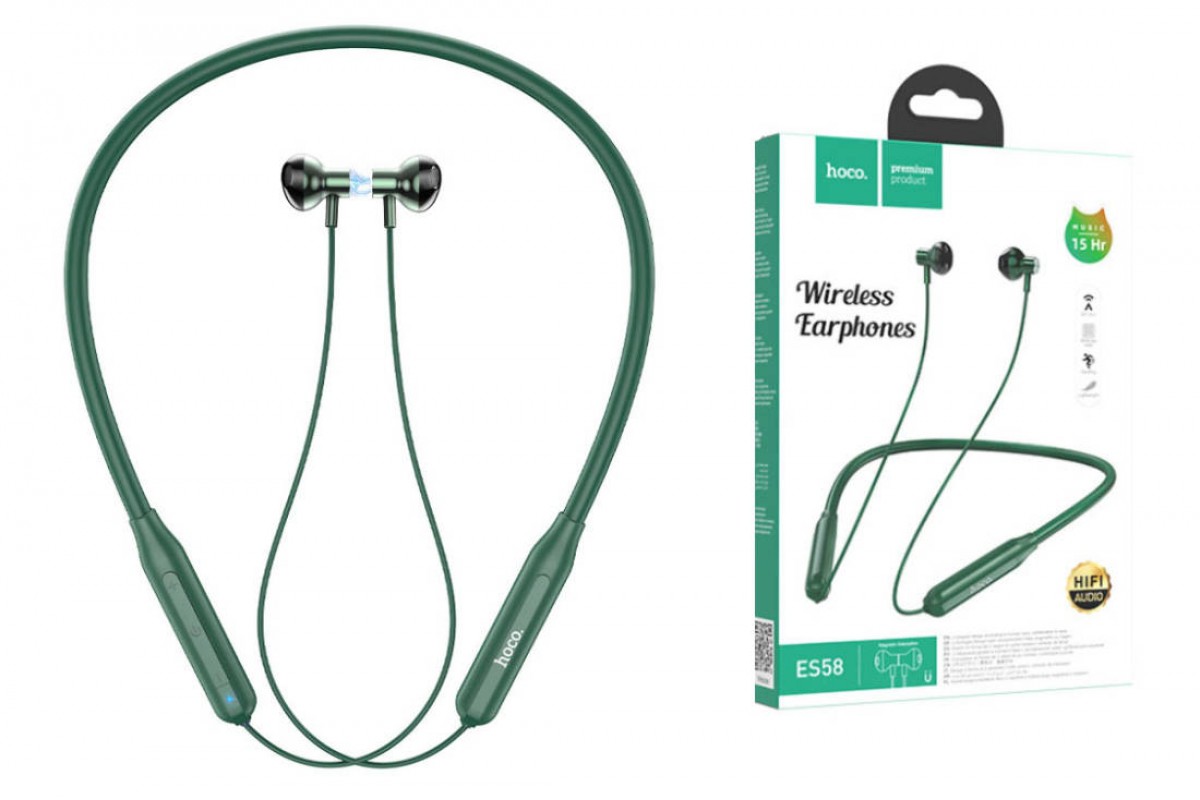 Беспроводные наушники ES58 Sound tide sports BT headset HOCO зеленая