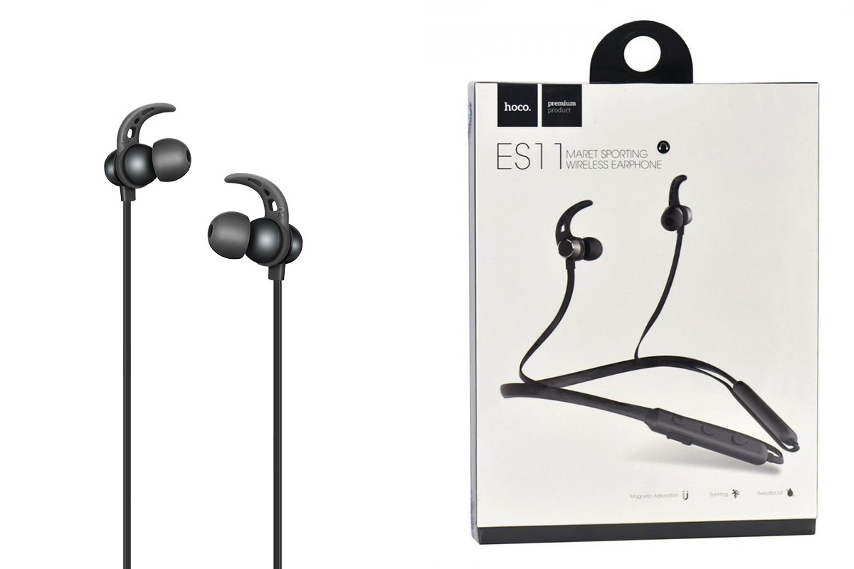 Bluetooth-гарнитура ES11 Maret sporting  wireless earphone HOCO серая