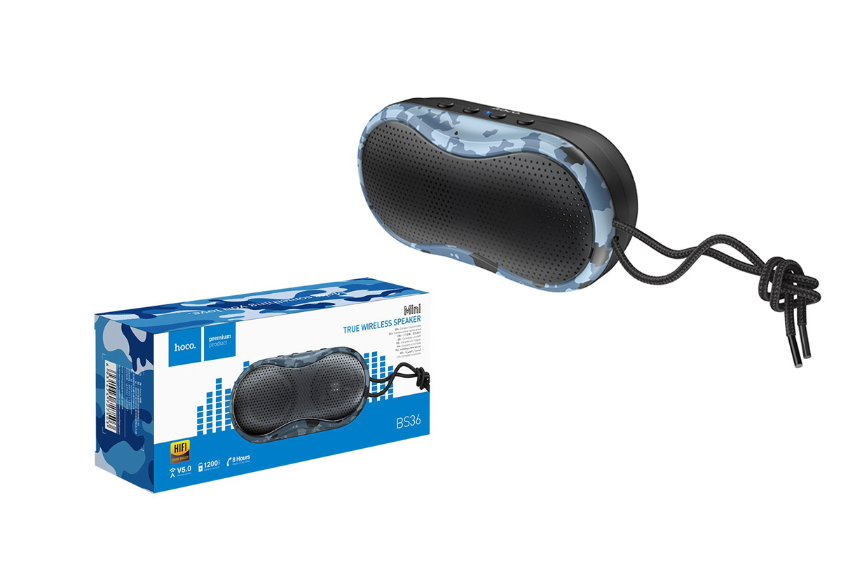 Портативная беспроводная акустика HOCO BS36 Hero sports sound sports wireless speaker цвет камуфляж