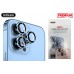 Защитное стекло для камер SUPGLASS  iPhone 13 / 13 MINI (серебро без страз) (фабрика REMAX)