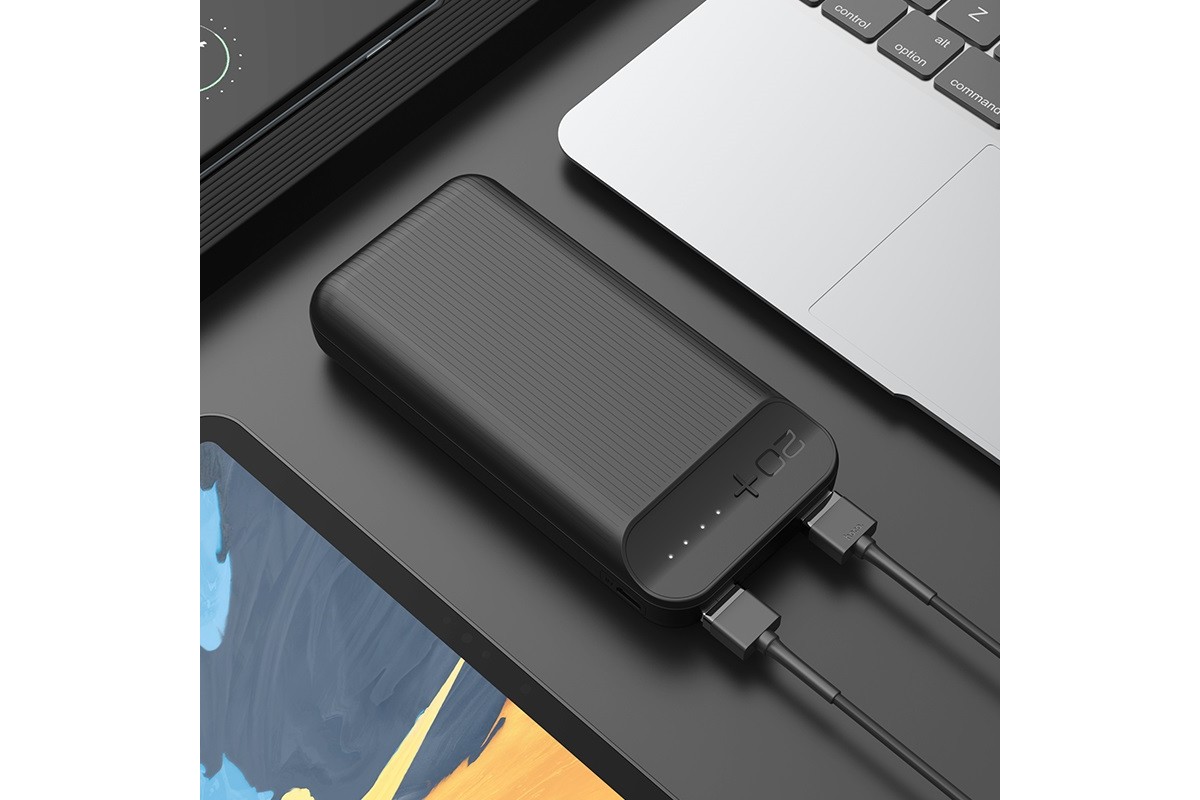 Универсальный дополнительный аккумулятор HOCO J52A New joy mobile power bank(20000mAh) черный