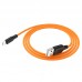 Кабель для iPhone HOCO X21 Plus Silicone charging cable for Lightning 1м черно-оранжевый