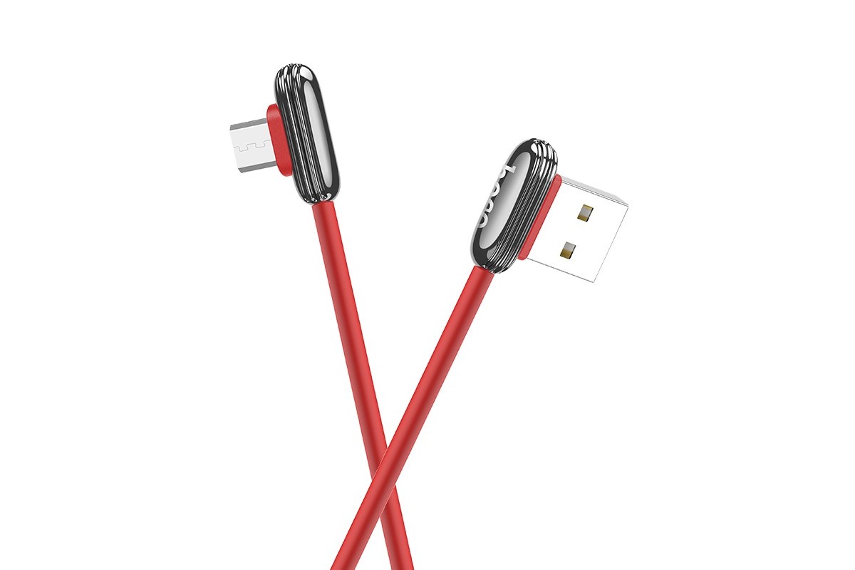 Кабель USB micro USB HOCO U60 Soul secret charging data cable (красный) 1 метр