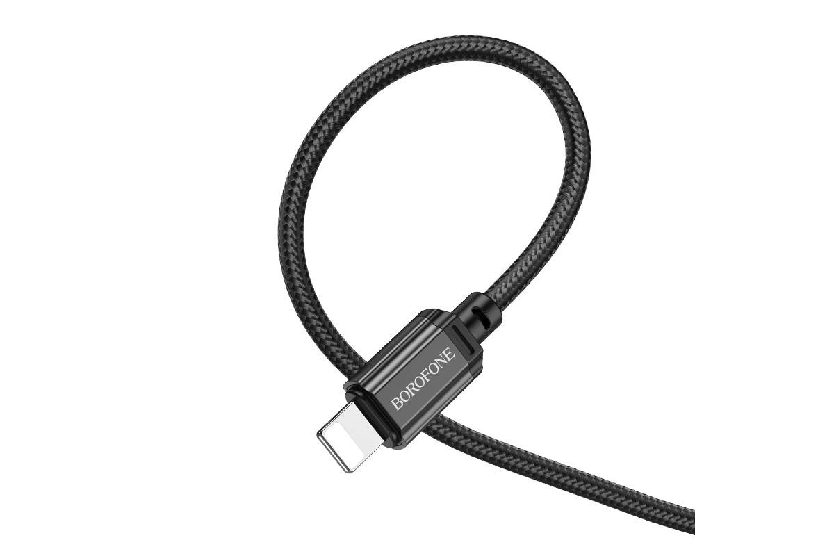 Кабель USB - Lightning BOROFONE BX87 2,4A (черный) 1м