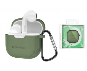 Наушники вакуумные беспроводные BOROFONE BW29 Chram true wireless BT headset Bluetooth (зеленый лес)