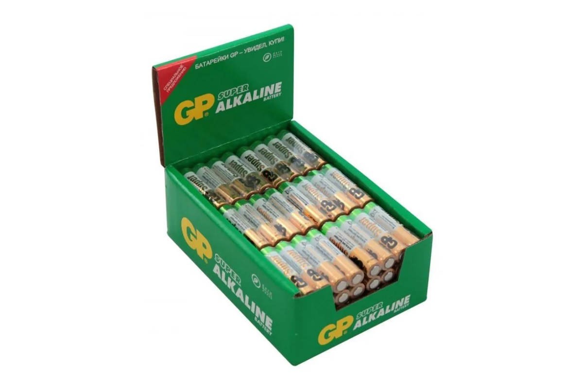 Батарейка алкалиновая GP LR03/4SH 96BOX Super (цена за бокс 96 шт)