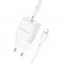 Сетевое зарядное устройство USB-C + кабель Lightning - Type-C BOROFONE BN13 Safety charger PD30W (белый)
