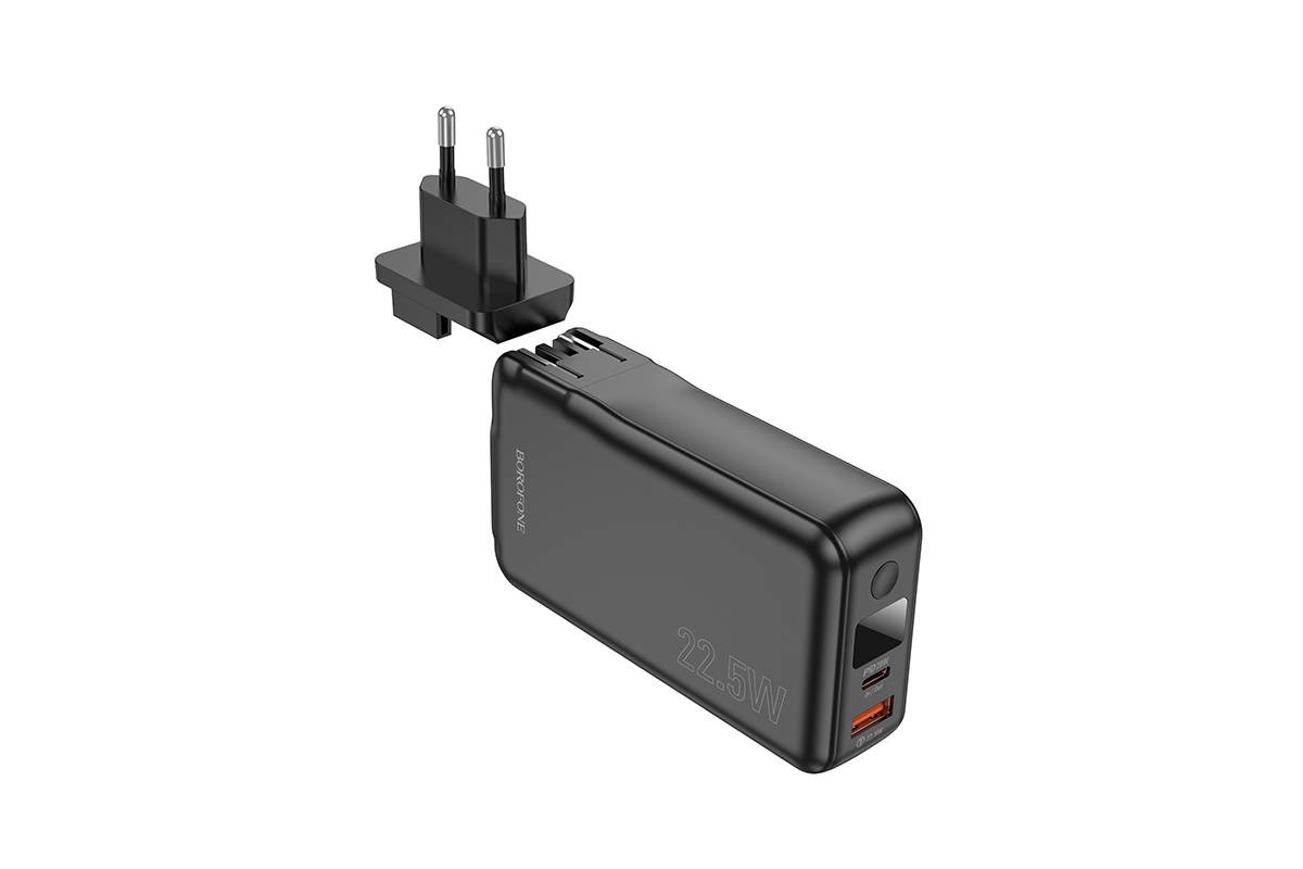 Универсальный дополнительный аккумулятор Power Bank BOROFONE BJ39 22.5W (10000 mAh) (черный)