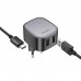 Сетевое зарядное устройство 2USB + кабель Type-C HOCO CS31A QC3.0 (черный)