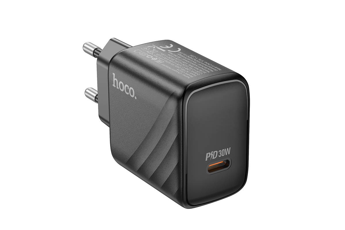 Сетевое зарядное устройство USB-C HOCO C22A PD 30W (черный)