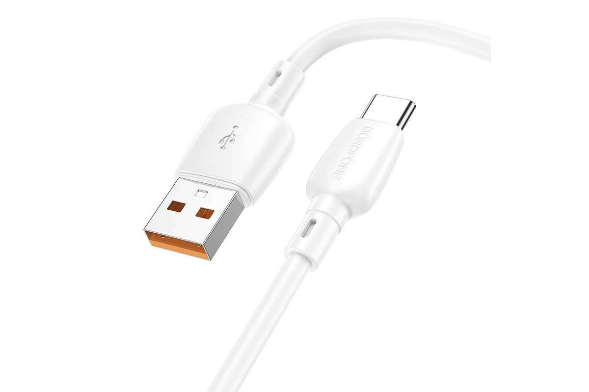 Кабель USB - USB Type-C BOROFONE BX93 100W (белый) 1м Кабель USB - USB Type-C BOROFONE BX93 100W (белый) 1м