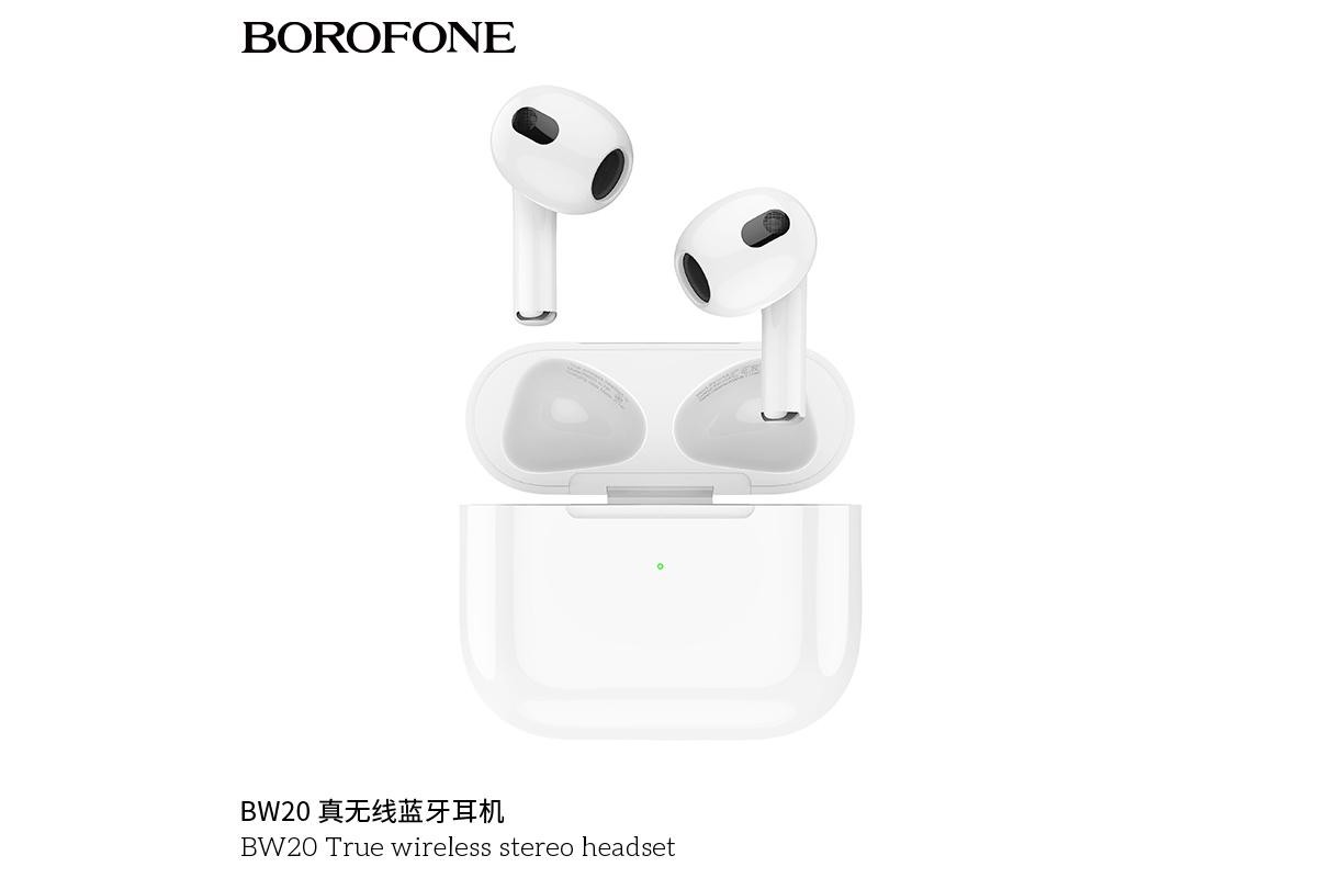 Bluetooth-наушники BOROFONE BW20 True wireless BT headset белые