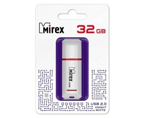 Флешка USB 2.0 Mirex KNIGHT WHITE 32GB (ecopack)