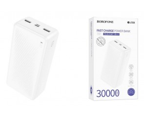 Универсальный дополнительный аккумулятор Power Bank BOROFONE BJ55B Graceful (30000mAh) (черный)