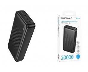 Универсальный дополнительный аккумулятор Power Bank BOROFONE BJ78A Clever (20000mAh) (черный)