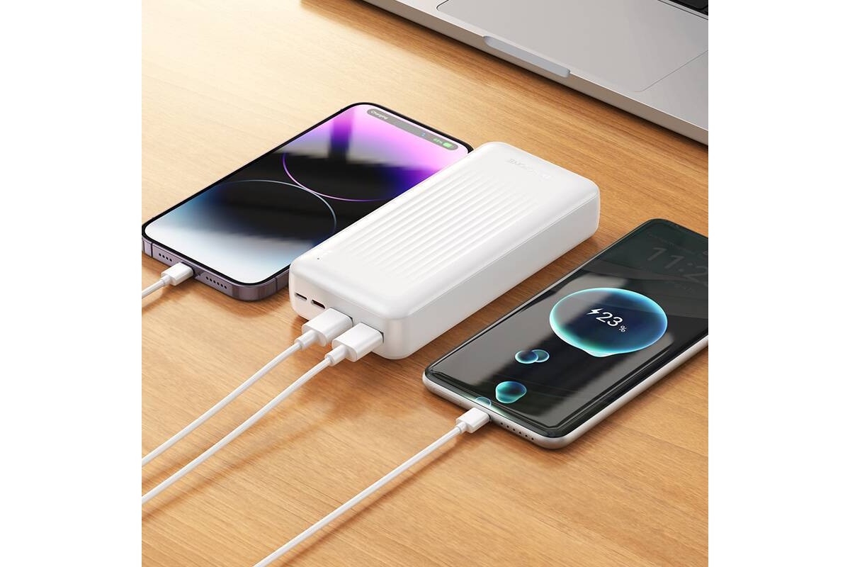 Универсальный дополнительный аккумулятор Power Bank BOROFONE BJ78A Clever (20000mAh) (белый)