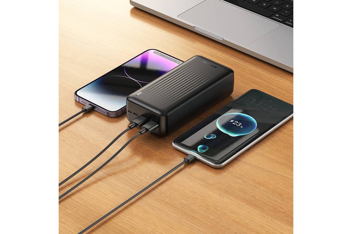 Универсальный дополнительный аккумулятор Power Bank BOROFONE BJ78B Clever (30000mAh) (черный)