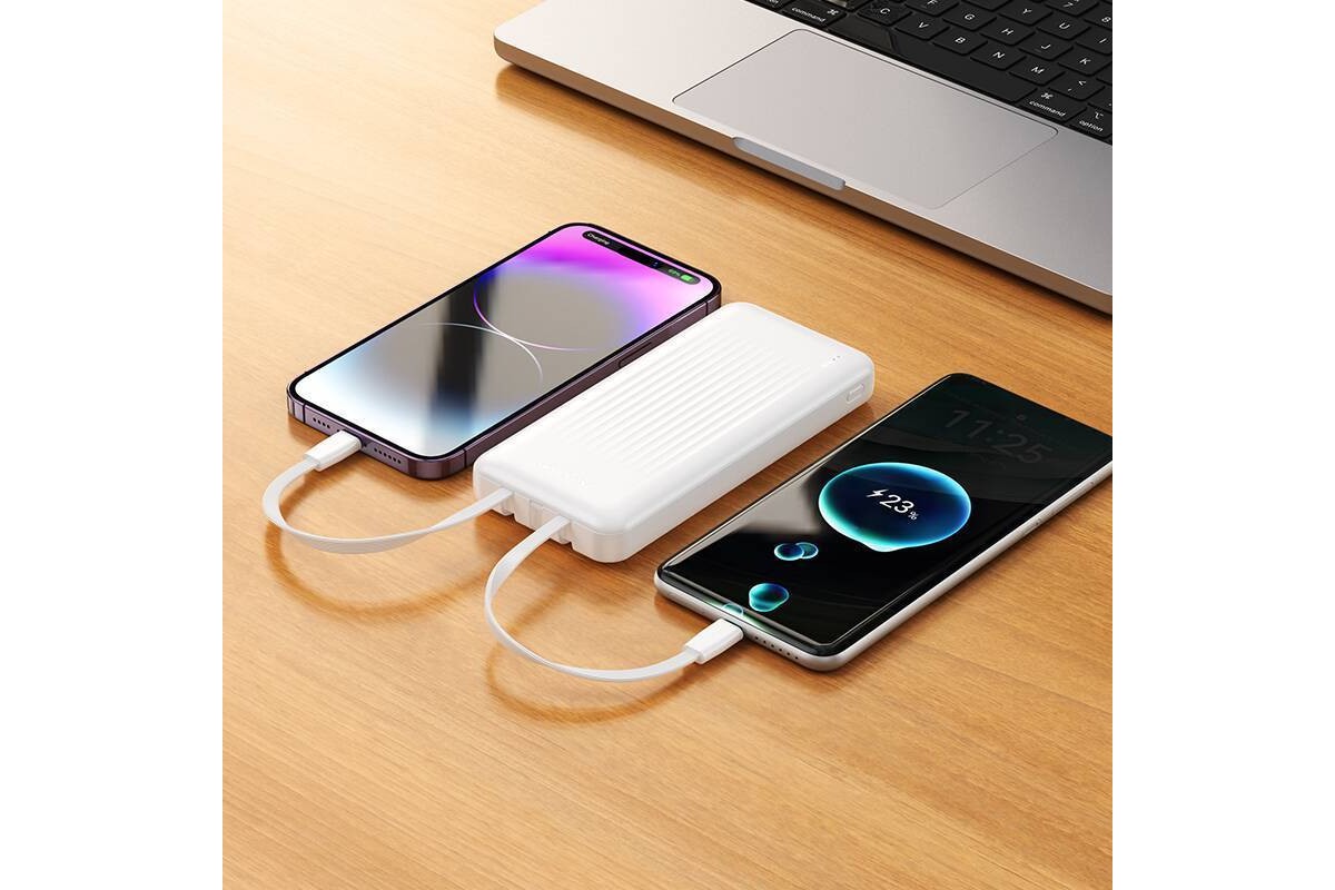 Универсальный дополнительный аккумулятор Power Bank BOROFONE BJ79 Clever with 3 cables (10000mAh) (черный) Универсальный дополнительный аккумулятор Power Bank BOROFONE BJ79 Clever with 3 cables (10000mAh) (черный)