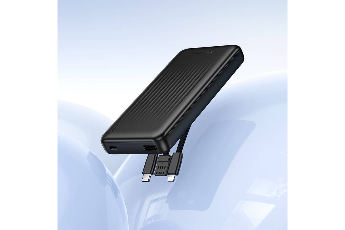 Универсальный дополнительный аккумулятор Power Bank BOROFONE BJ79 Clever with 3 cables (10000mAh) (черный) Универсальный дополнительный аккумулятор Power Bank BOROFONE BJ79 Clever with 3 cables (10000mAh) (черный)
