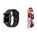 Ремешок для Apple Watch HOCO WA27 Flexible series stepped pattern solid color silicone strap (38/40/41 мм) черный