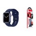 Ремешок для Apple Watch HOCO WA27 Flexible series stepped pattern solid color silicone strap (42/44/45/49 мм) темно-синий