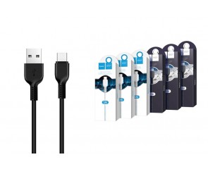 Кабель USB - USB Type-C HOCO X20, 2,4A (черный) 3м