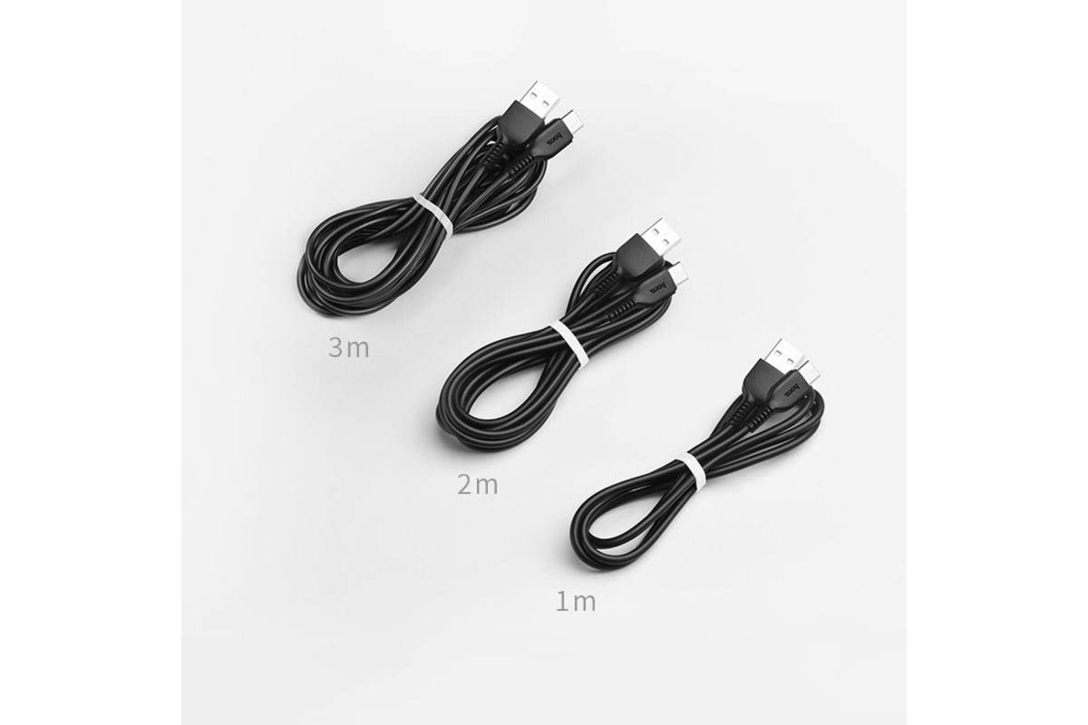 Кабель USB HOCO X20 Flash Type-C cable (черный) 3 метр