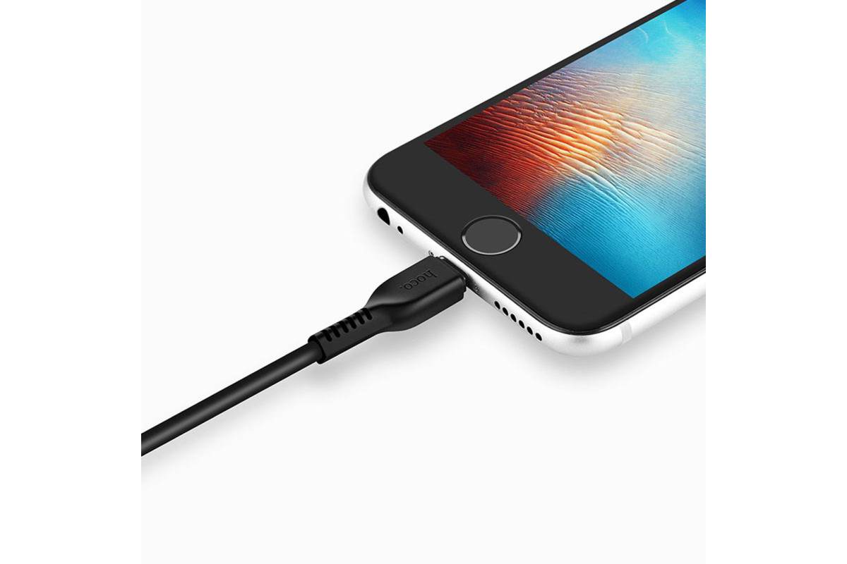 Кабель для iPhone HOCO X13 Easy charged lightning cable 1м черный