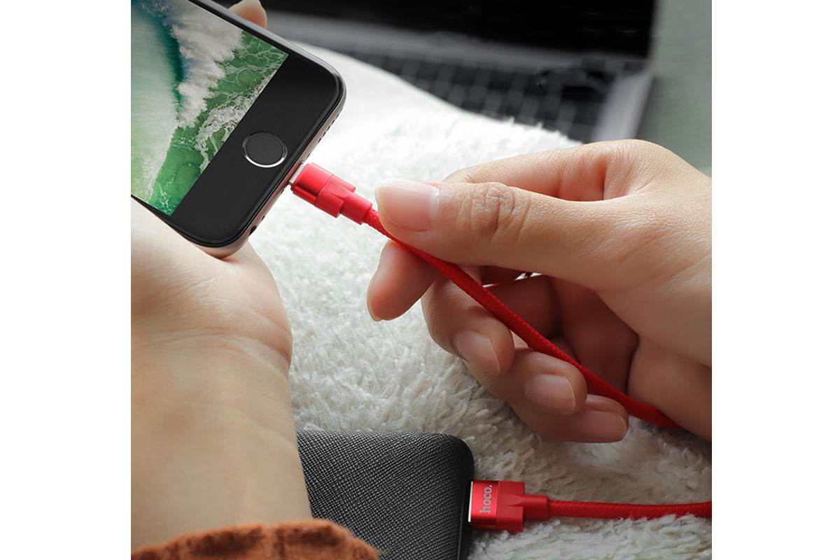 Кабель USB micro USB HOCO U55 Outstanding charging data cable for Micro (красный) 1 метр