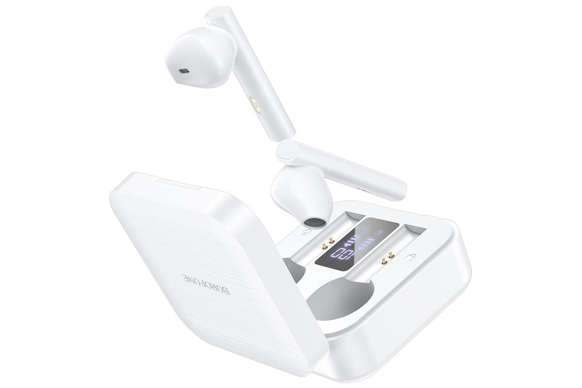Беспроводные наушники BOROFONE BE40 Triumph TWS wireless earphonesl 3.5мм цвет белая
