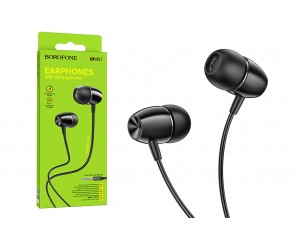 Наушники вакуумные проводные BOROFONE BM57 Platinum Universal (черный) Наушники вакуумные проводные BOROFONE BM57 Platinum Universal (черный)