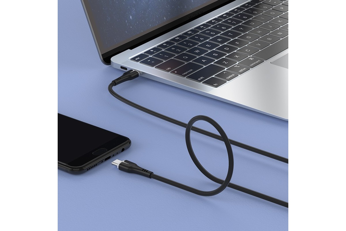 Кабель USB HOCO X45 Type-C cable (черный) 1,8 метр (Type-C-Type-C)