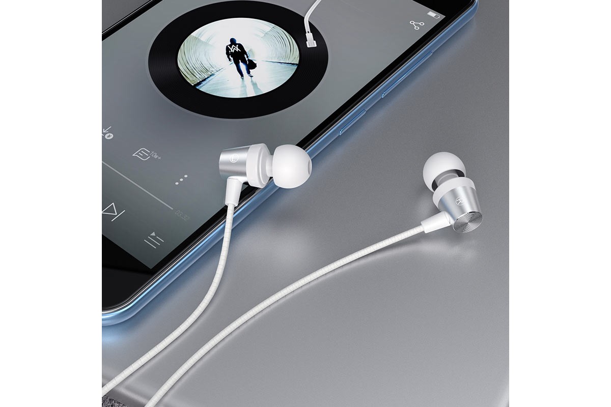 Наушники HOCO M79 Cresta universal earphones белая