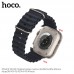 Ремешок для Apple Watch HOCO WA12 Original series marine double buckle silicone strap (38-41 мм, black)